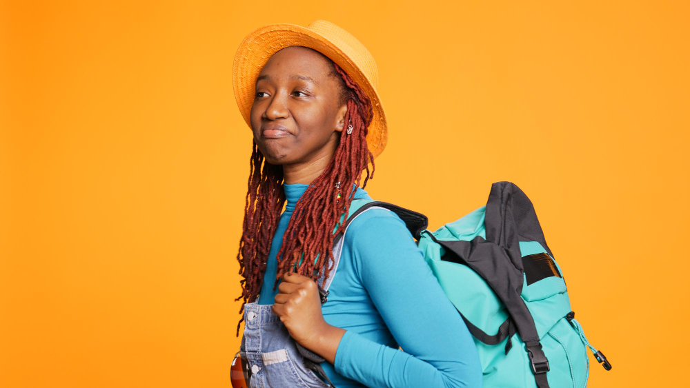 Smiling African Professional Traveler